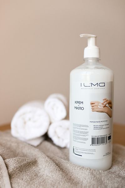 Крем-мило IL'MA Мигдальне молочко з дозатором 1 л ML-MM-1000 фото
